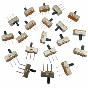 20PCS 3 Pin SS12D00G4 2 Position SPDT 1P2T PCB Panel Mini Vertical Slide Switch - Picture 1 of 2