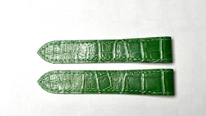 Cartier KD1M9R40 20X18mm Green Alligator Deploy Strap Authentic OEM - Picture 1 of 5