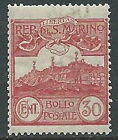 1903 San Marino Veduta 30 Cent Mnh    M5 8