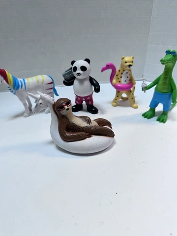 Lot of 5 Target Party Animals  4” Sloth Alligator Unicorn Bear Panda Cover