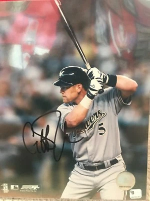 Geoff Jenkins Signed Milwaukee Brewers 8x10 Photo GAI - Image 1 of 4