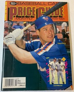 February 1991 SCD Baseball Card Price Guide Monthly ~ uncut with cards