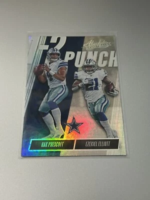 2018 Panini Absolute One Two Punch Ezekiel Elliott Dak Prescott #OTP-DE - Image 1 of 2