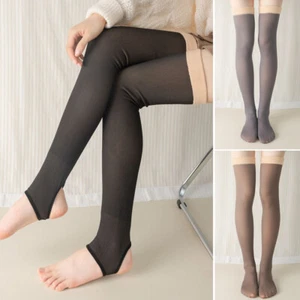 Winter Women's Socks Cable Knit Thigh High Boot Extra Long Stockings Leg Warmers - Picture 1 of 18