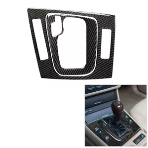 2Pcs Carbon Fiber Interior Gear Shift Cover Trim For BMW 3Series E46 1998-2005 - Picture 1 of 12