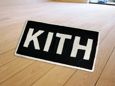 New KITH Logo Ronnie Fieg Floor Mat Living Room Wool Rugs Accent Area Carpet - Image 1 of 4