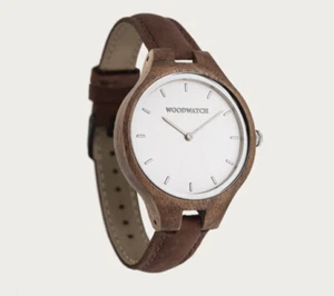 Woodwatch Aurora Silver Moon Pecan 36mm REF CO9 - Picture 1 of 2