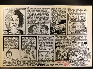 PUB Comic Strip Original Art #1440 Signed Fred Negro Melbourne Australian rock - Bild 1 von 7