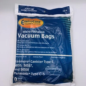 Sears Kenmore Canister Type C Vacuum Bags For 5055, 50557 and 50558 Models - Picture 1 of 3