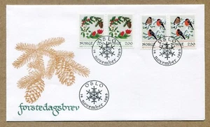 NORUEGA. Coronas de Navidad con cubierta de primer día 14 de noviembre de 1985 FDC - Imagen 1 de 2
