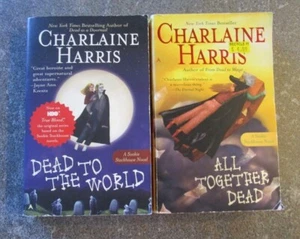 Lot 2 CHARLAINE HARRIS - Sookie Stackhouse-#4,7 -Dead to the World, All Together - Picture 1 of 2