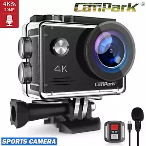 Campark 4K UHD Action Digital Camera WiFi 20MP Sports Cam Camcorder Anti-shake - Picture 1 of 8