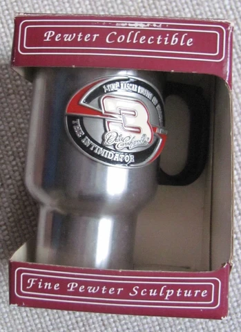 Dale Earnhardt Sr. NASCAR #3 Fine Pewter Sculpture Collectible Mug Cover