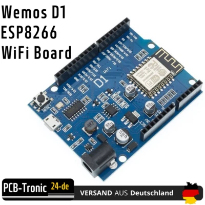 Wemos D1 ESP8266 Wifi Board Micro USB kompatibel mit Arduino NodeMCU Modul - Bild 1 von 4