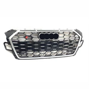 For Audi A5 S5 2020-2023 S5 Style Chrome ring Honeycomb Front bumper Grille - Picture 1 of 4