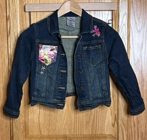 Disney Fairies Jean Jacket Girls Small (5/6)  Disney Store Tinker Bell Embroider - Picture 1 of 8