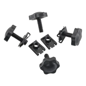 Schwarz Satteltaschen-Schloss-Befestigungsschraube Für Harley Touring FLT FLHT*4 - Picture 1 of 14