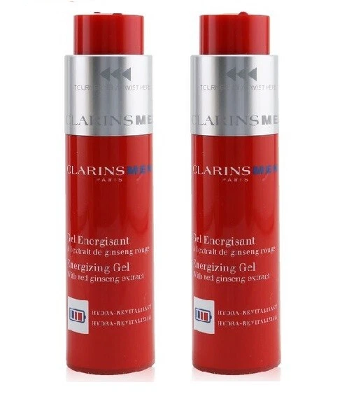 Clarins Men Energising Gel Duo - 50 ml x 2 =100 ml - New - RRP $126 - image 1 of 1
