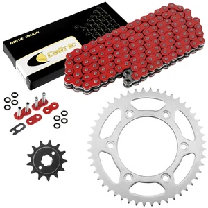 Red O-Ring Drive Chain & Sprockets Kit for Honda XR250R 1990 91 92 93 94 1995 - Picture 1 of 8