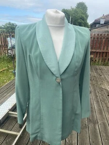 Jaques Vert Apple Green Occasion Outfit - Dress, jacket & Hat Size 14 - Picture 1 of 12