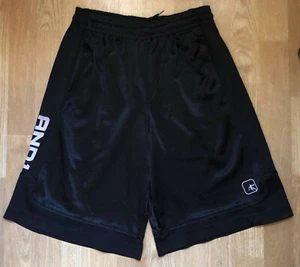 AND 1 Men’s Black Embroidered Polyester Athletic Basketball Gym Shorts sz S - Picture 1 of 8
