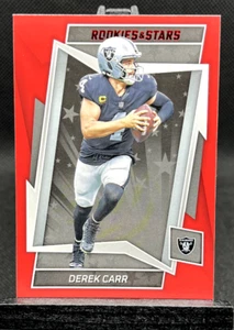 2022 Rookies & Stars Red Parallel DEREK CARR #58 - Picture 1 of 2