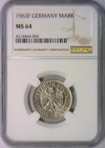 1963-F Germany Mark NGC MS-64   - Picture 1 of 4