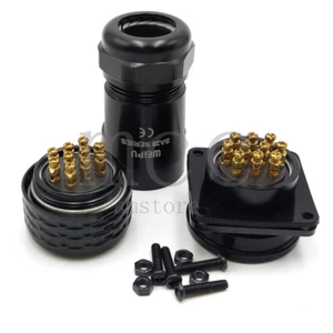 WEIPU SA28 Crimping 10Pin Panel Aviation Cable Connector,Circular Connector IP67 - Picture 1 of 7
