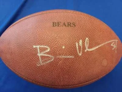 BRIAN URLACHER JSA Coa Signed Game Issued Bears NFL Wilson The Duke Football 2 - Image 1 of 2