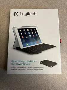 Logitech Ultrathin Keyboard Folio for iPad Mini 1,2,3 , Carbon Black 920-005893 - Picture 1 of 3