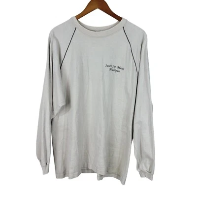 Camisa térmica grande vintage de los 90 No Fear para hombre Grunge Sault Ste Marie Michigan UP Foto 1 de 4