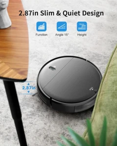 Robot Vacuum and Mop Combo, 2 in 1 Mopping Robot Vacuum Cleaner with Schedule, W - Picture 1 of 4