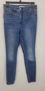 Athleta Jeans Womens 4 Medium Wash Tapered Skinny Blue Denim Five Pocket - Picture 1 of 10