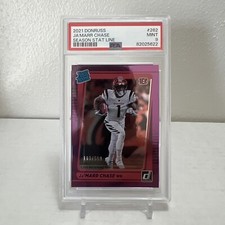 2021 Donruss Jamarr Chase Season Stat Line /500 #262 PSA