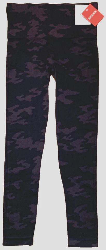 Spanx Leggings Women's Medium M Look At Me Now Black Camo FL3515 Cropped