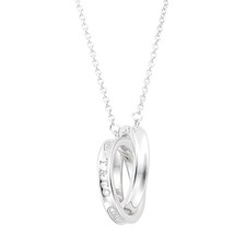Tiffany & Co. 1837 Interlocking Circle Pendant Necklace 41cm