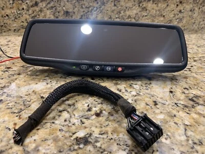 GENTEX-657 2007-13 ACADIA BUICK ENCLAVE REAR VIEW MIRROR W/BACKUP CAMERA DISPLAY - Image 1 of 4