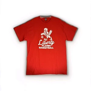 VINTAGE LOGO Liberty University Flames Basketball Men's LargeT-Shirt - Picture 1 of 6