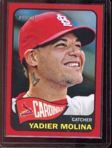 2014 Topps Heritage Yadier Molina 491 Czerwona obramowanie Równoległe SP St. Louis Cardinals - Zdjęcie 1 z 1