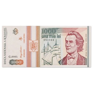 Roumanie - billet 1000 lei 1993 - Mihai Eminescu - NEUF (UNC) - P.102 - Picture 1 of 2