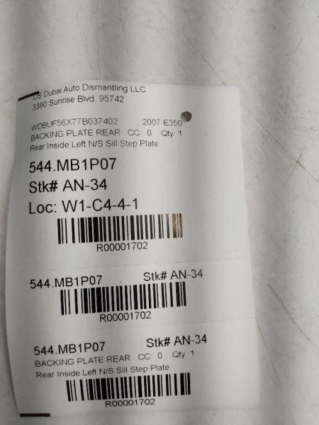 Placa de peldaño interior trasero izquierdo mercedes clase e w211 n/s alféizar negro a21168005351702 Foto 1 de 4