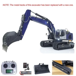 1:14 Hydraulic Assembled Painted RTR RC Metal Excavator Digger 945 W/ Light - Picture 1 of 17