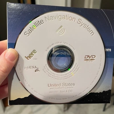 Honda Navigation System U.S Map White 2015 DVD Update - Image 1 of 2