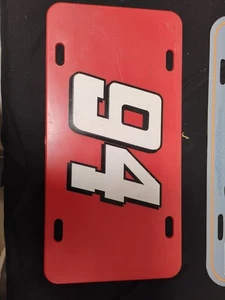 Placa de matrícula de plástico Nascar de colección/#94/Bill Elliot (toda roja) - Imagen 1 de 6