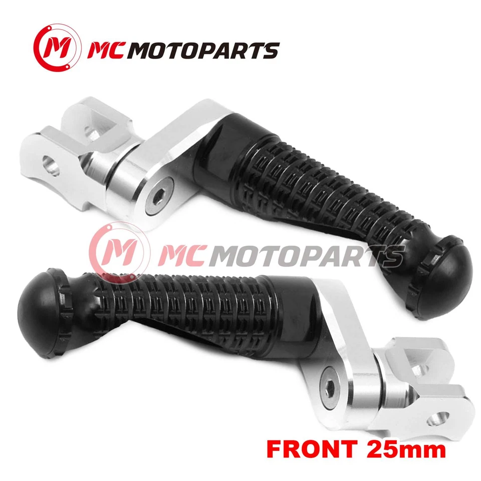 For Triumph Daytona 650 04-05 MPRO 25mm Extended BLACK Front Foot Pegs Foto 1 de 4