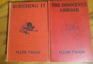 Roughing It - Innocent Abroad - Mark Twain - Antik - 2 Hardcover Bücher - Bild 1 von 11