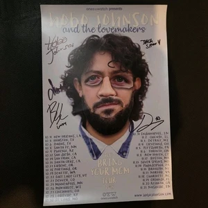 Hobo Johnson and the Lovemakers Bring Your Mom Tour 2018 Signed Band Tour Poster - Picture 1 of 5