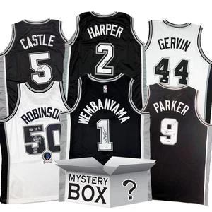 Autographed/Signed San Antonio Basketball Jersey Mystery Box PSA JSA BAS COA - Picture 1 of 1