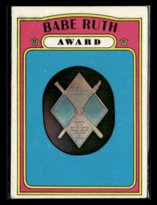 1972 Topps #626 Babe Ruth Award - Picture 1 of 2