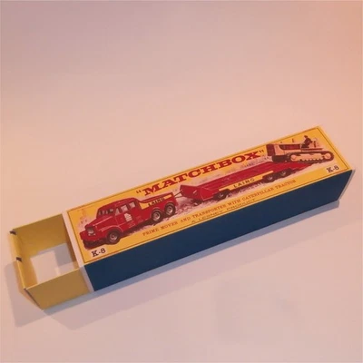 Matchbox Lesney King Size K  8 Prime Mover Trailer & Caterpillar Set Repro Box - Image 1 of 4